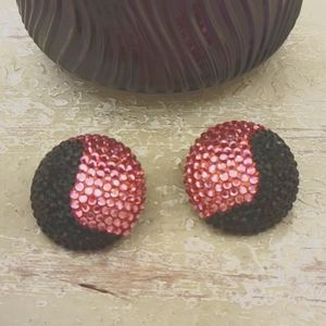 Buy 2~50% Off!!!Vintage Bellini by Format Crystal Clip on Earrings